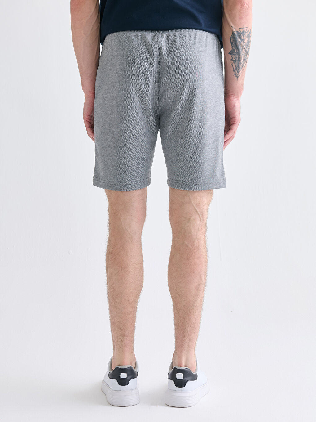 Gri Standart Kalıp Erkek Şort-3