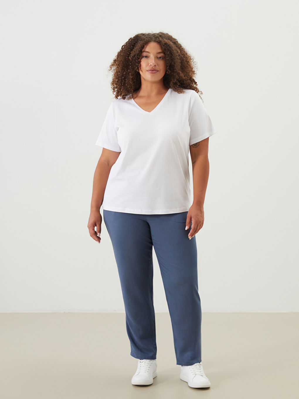 LCW ECO Woman WHITE T-Shirt -S5S925Z8-ZUX