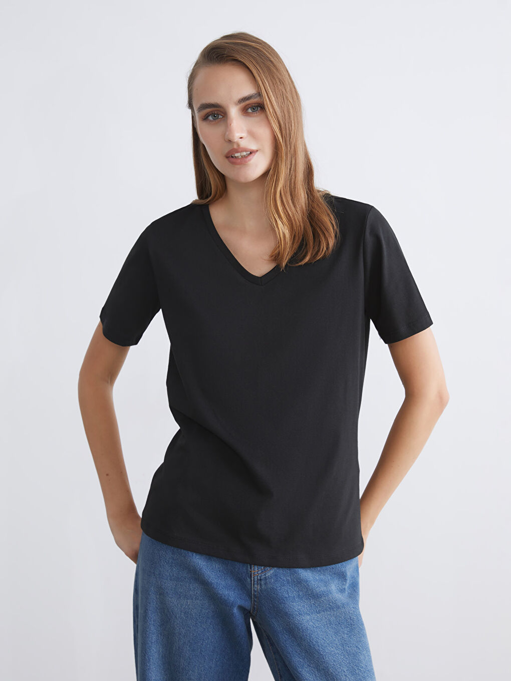 LCW ECO Woman WHITE T-Shirt -S5S925Z8-ZUX