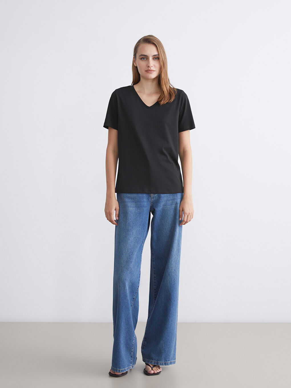 LCW ECO Woman WHITE T-Shirt -S5S925Z8-ZUX