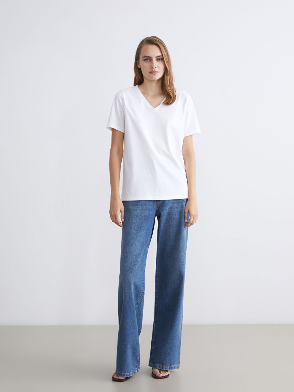 LCW ECO Woman WHITE T-Shirt -S5S925Z8-ZUX