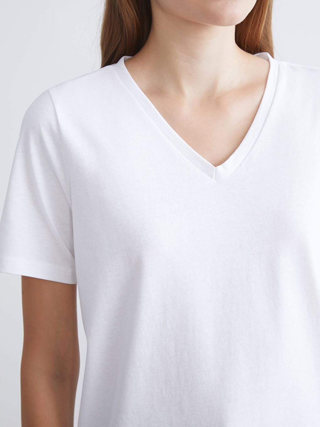 LCW ECO Woman WHITE T-Shirt -S5S925Z8-ZUX