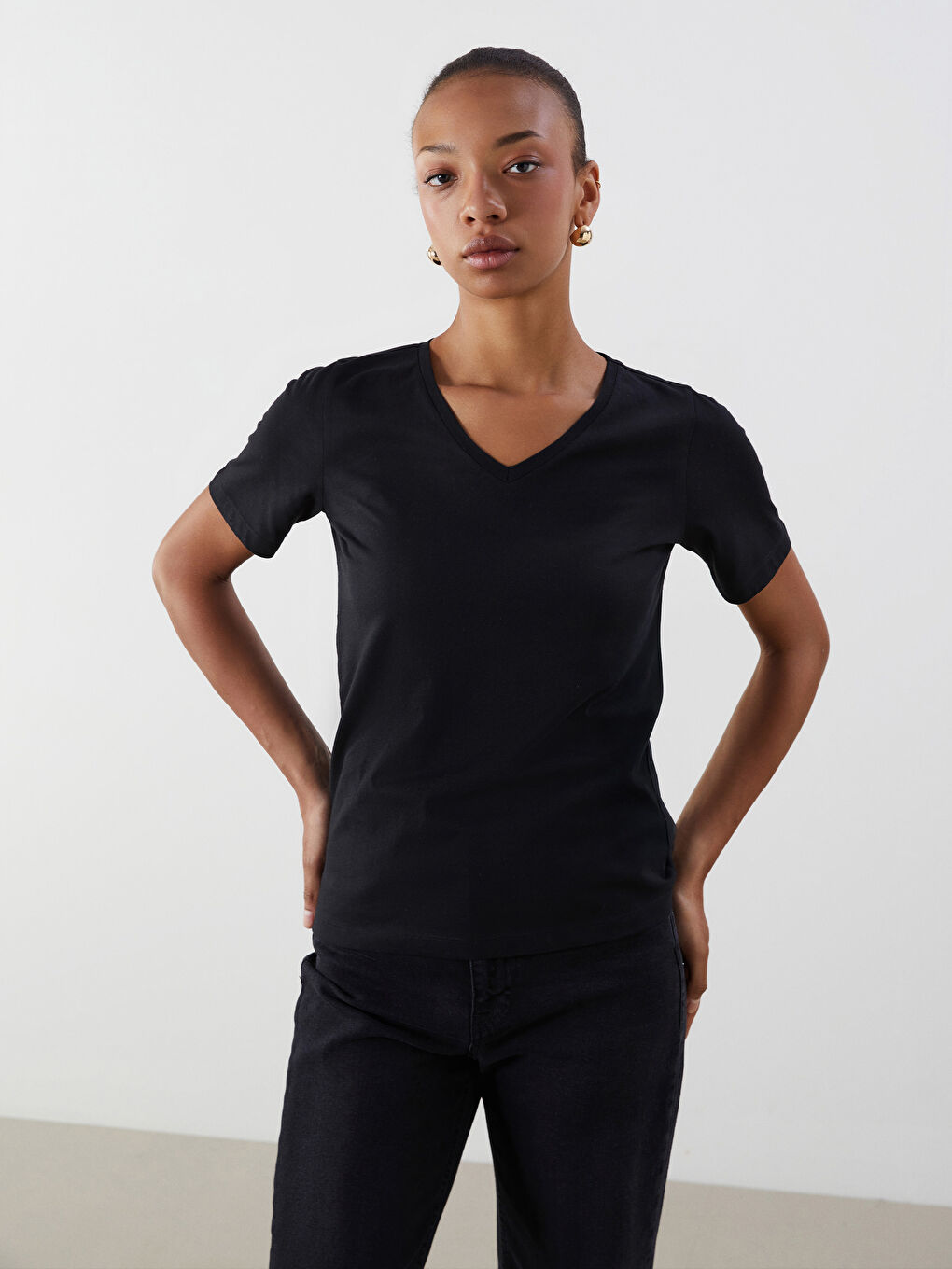 LCW ECO Woman WHITE T-Shirt -S5S925Z8-ZUX