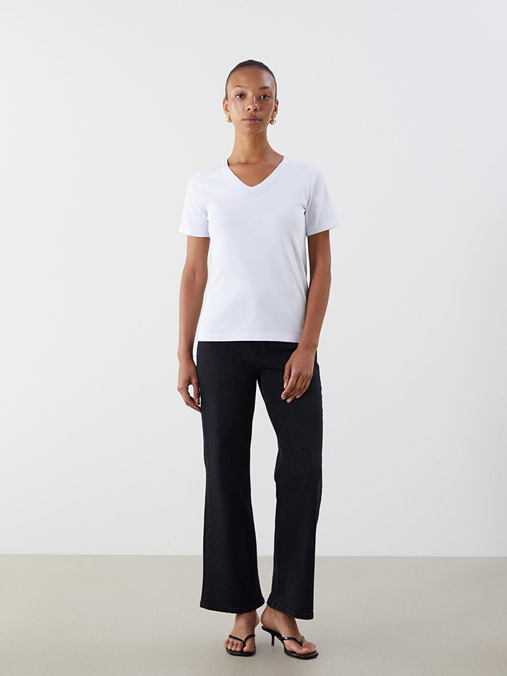 LCW ECO Woman WHITE T-Shirt -S5S925Z8-ZUX