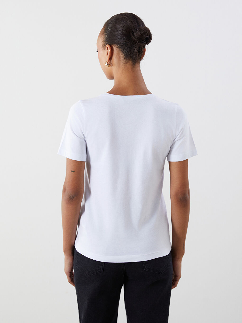 LCW ECO Woman WHITE T-Shirt -S5S925Z8-ZUX