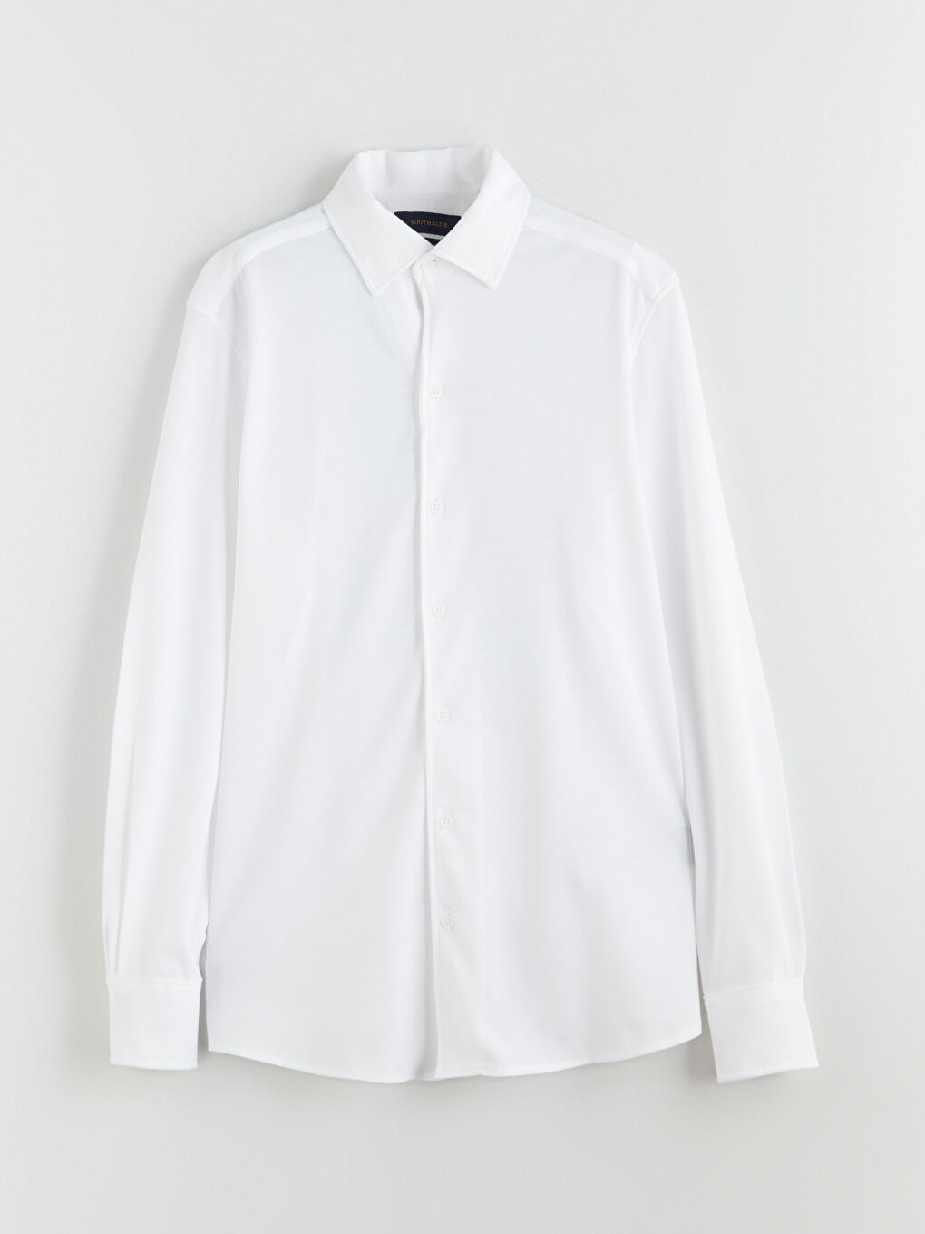 Ekru Slim Fit Uzun Kollu Keten Görünümlü Erkek Gömlek-4