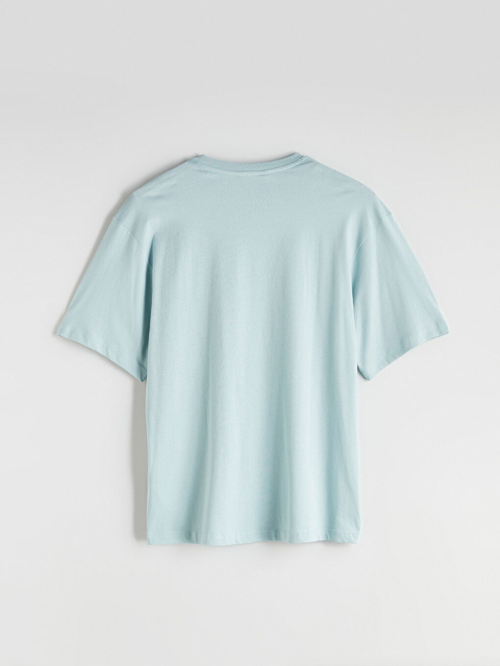 Mavi Bisiklet Yaka Nakışlı Erkek Tişört-5