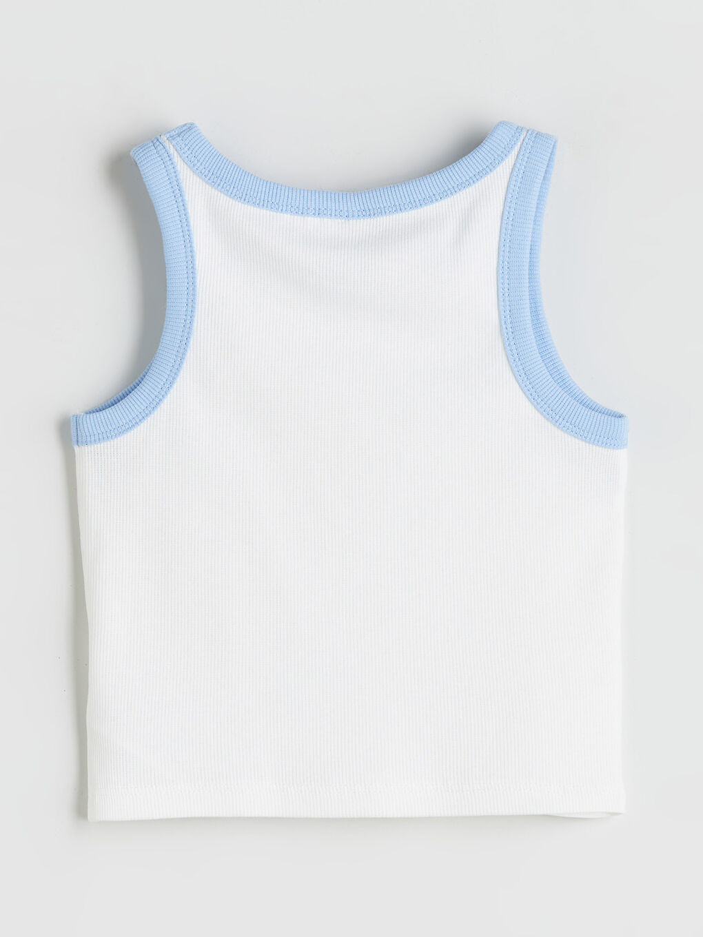 Ekru Bisiklet Yaka Cinnamoroll Baskılı Kız Çocuk Crop Atlet-1