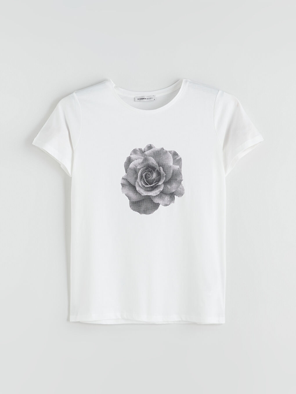 LCWAIKIKI Classic Crew Neck Floral Women's T-Shirt -S5S959Z8-R9J