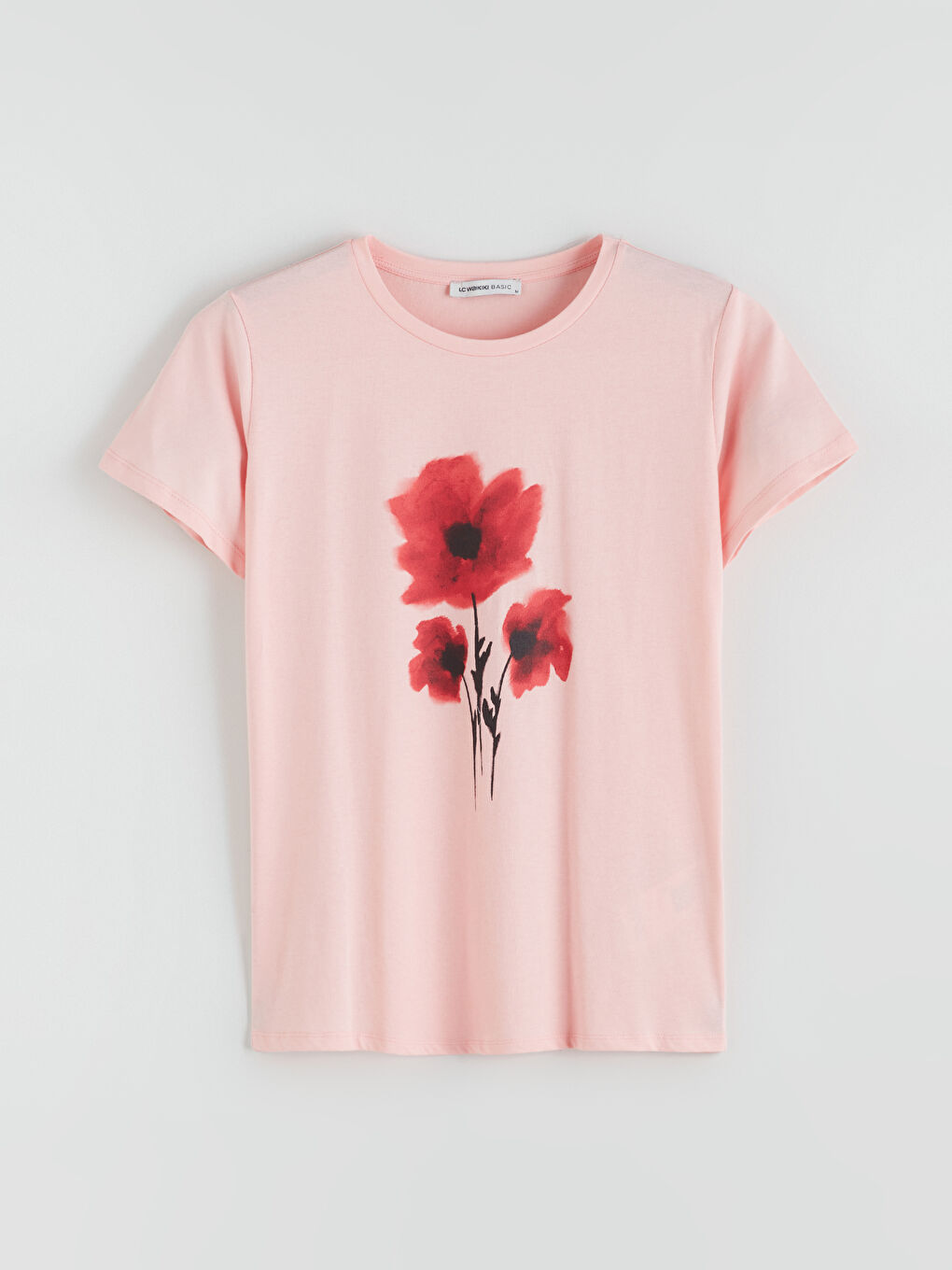 LCWAIKIKI Classic Crew Neck Floral Women's T-Shirt -S5S960Z8-G21