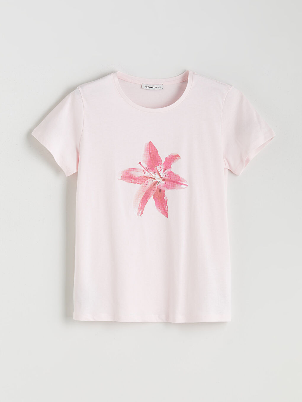 LCWAIKIKI Classic Crew Neck Floral Women's T-Shirt -S5S961Z8-FSA