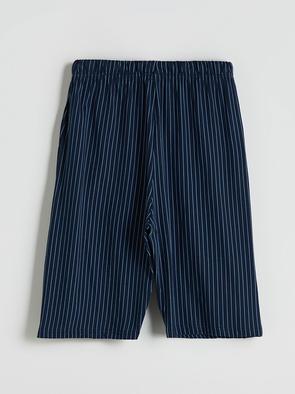 Lacivert Standart Kalıp Erkek Şortlu Pijama Takımı-8