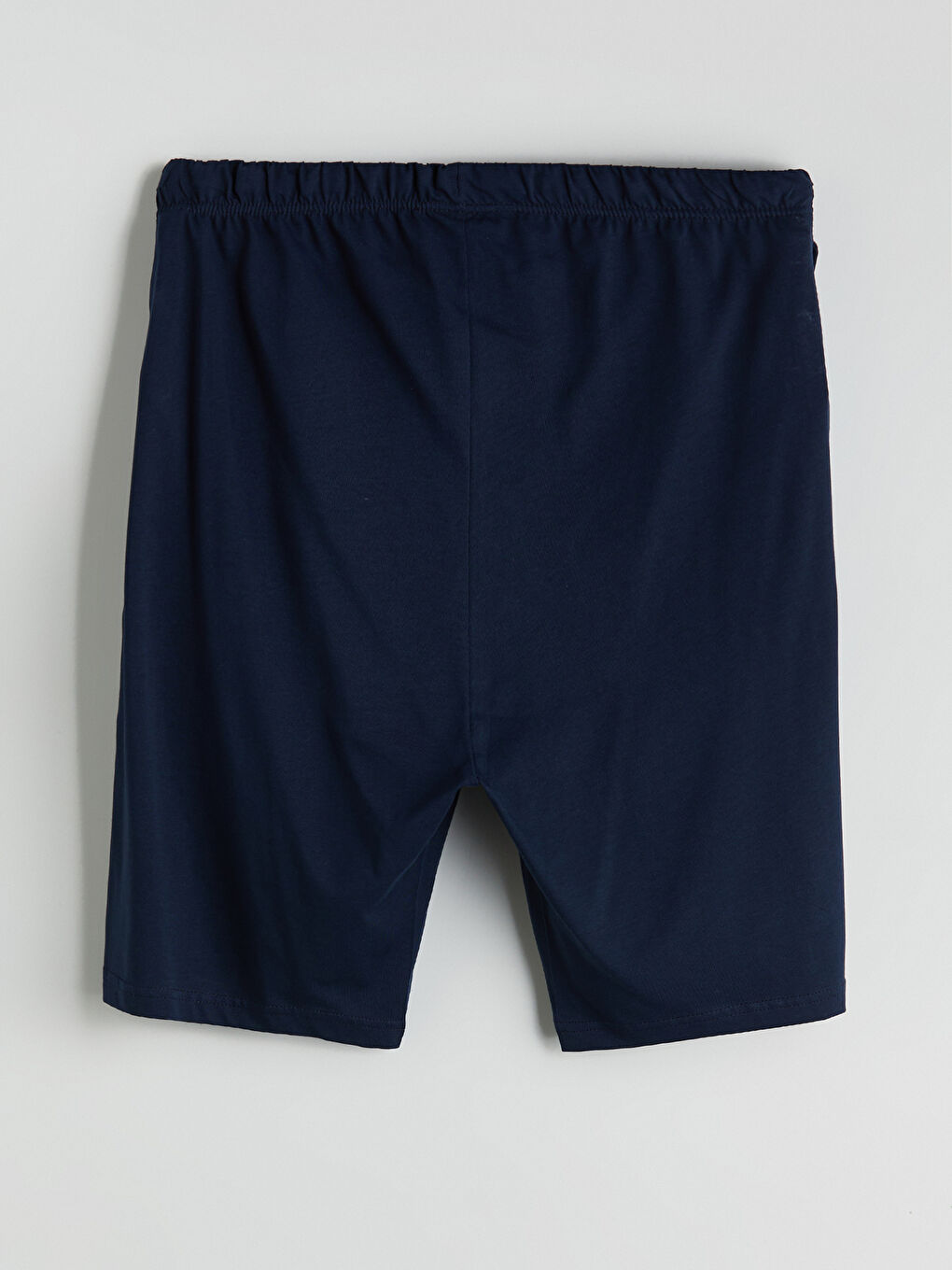 Lacivert Standart Kalıp Erkek Şortlu Pijama Takımı-8