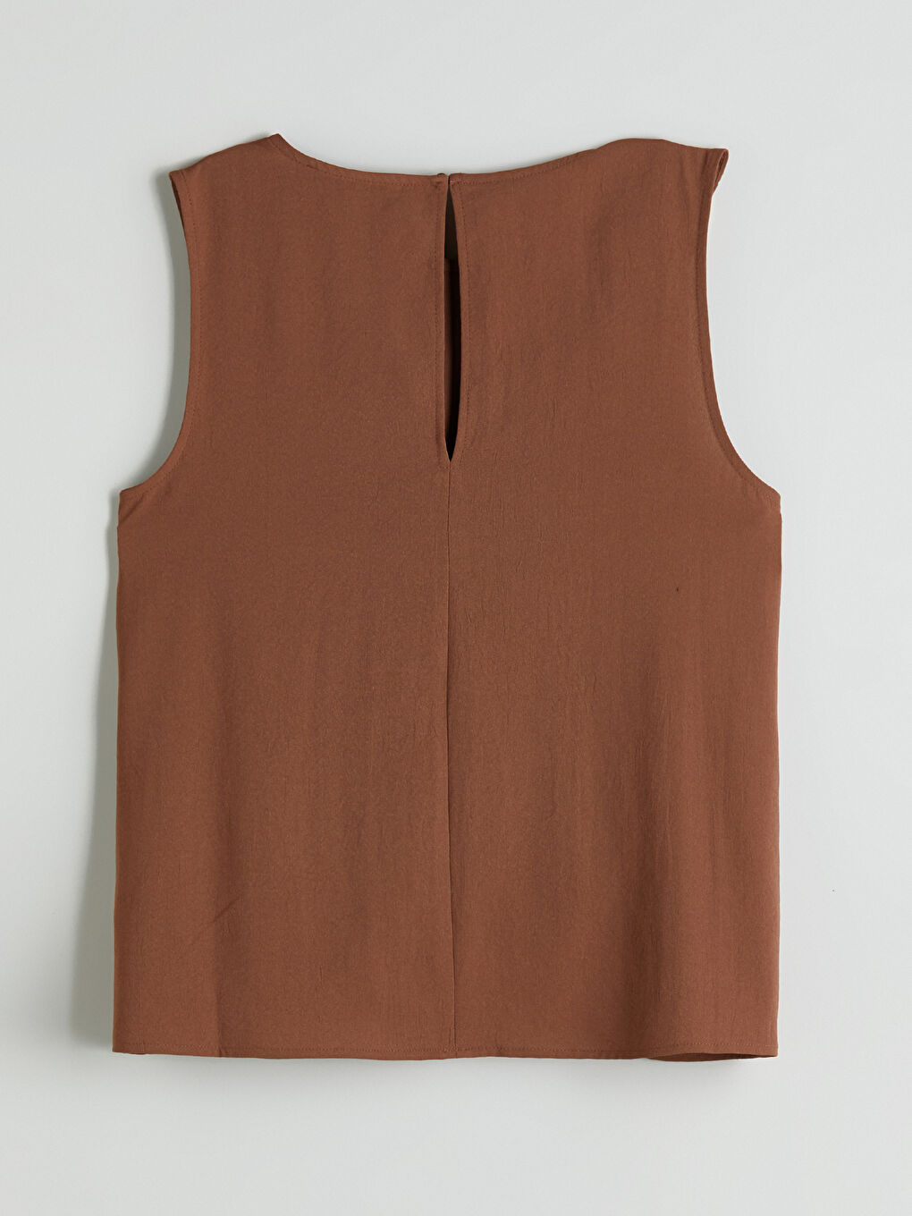 Kahverengi Bisiklet Yaka Büzgülü Bluz-5