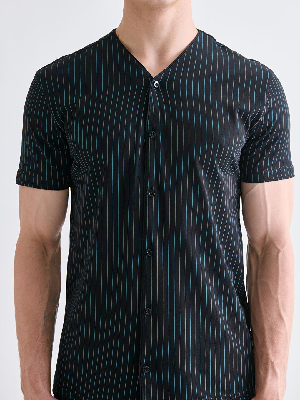 Siyah Standart Kalıp Erkek Pijama Takımı-2