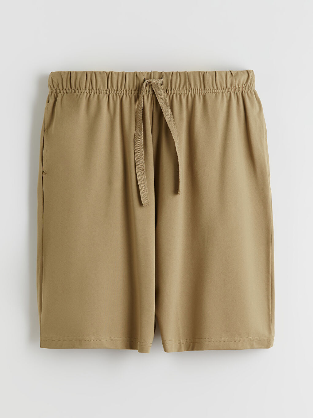 Haki Standart Kalıp Erkek Şortlu Pijama Takımı-7