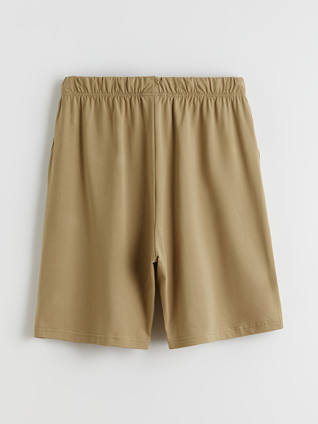 Haki Standart Kalıp Erkek Şortlu Pijama Takımı-8