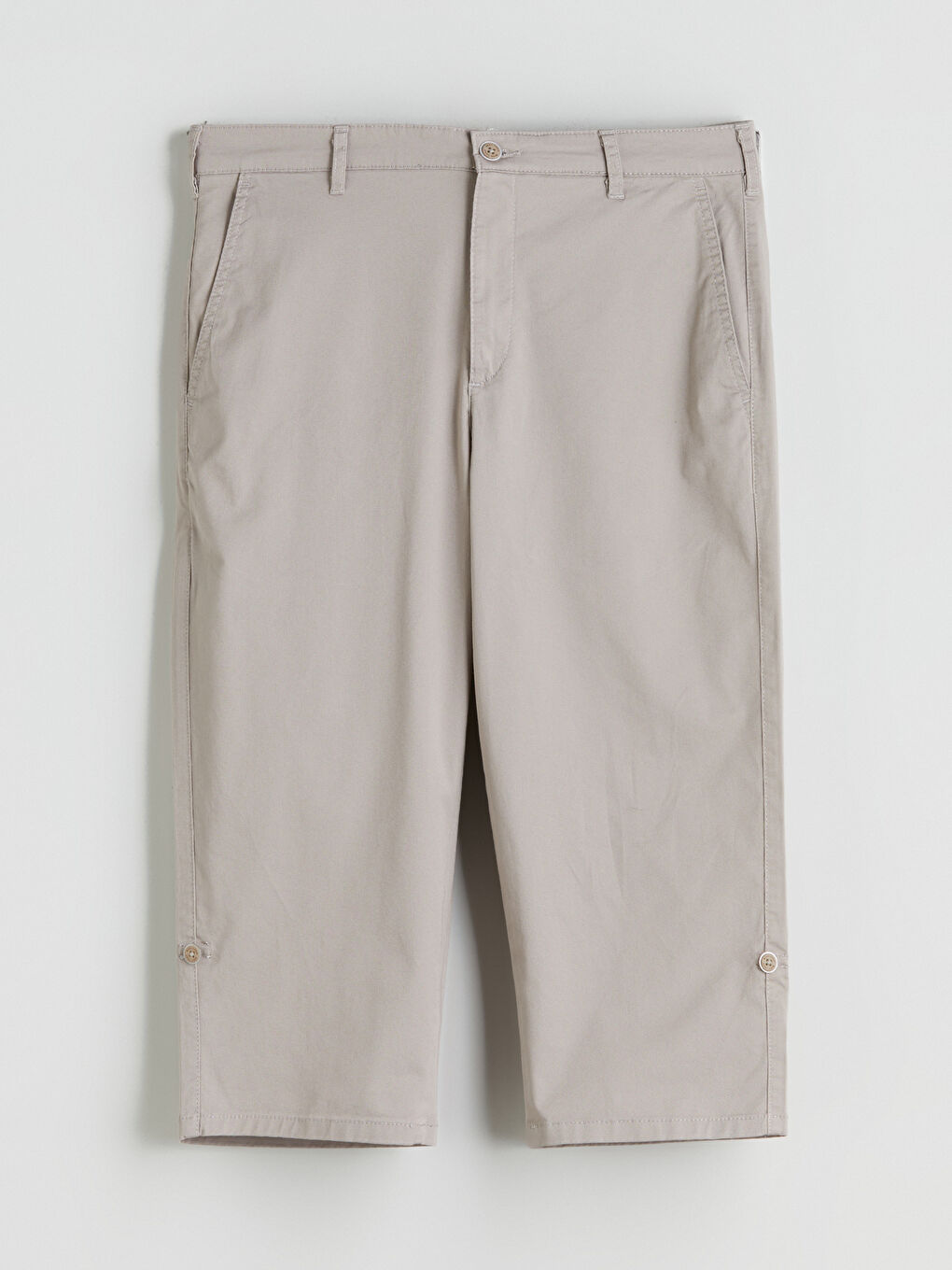 Bej Standart Kalıp Erkek Şort-4