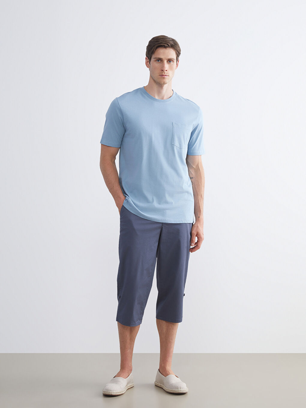 İndigo Standart Kalıp Erkek Şort