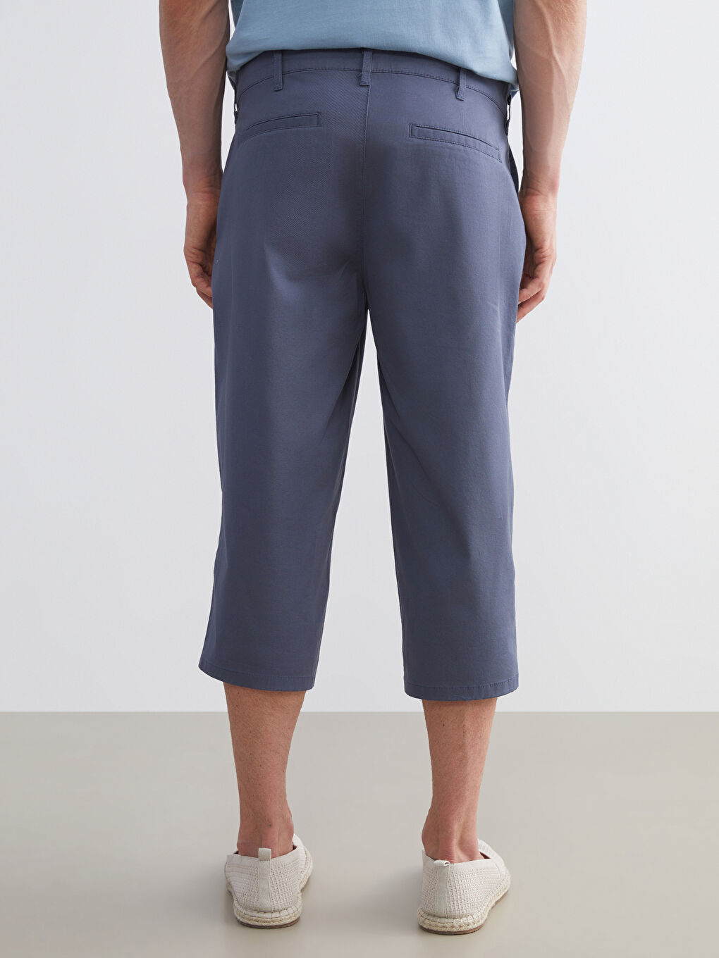 İndigo Standart Kalıp Erkek Şort-3