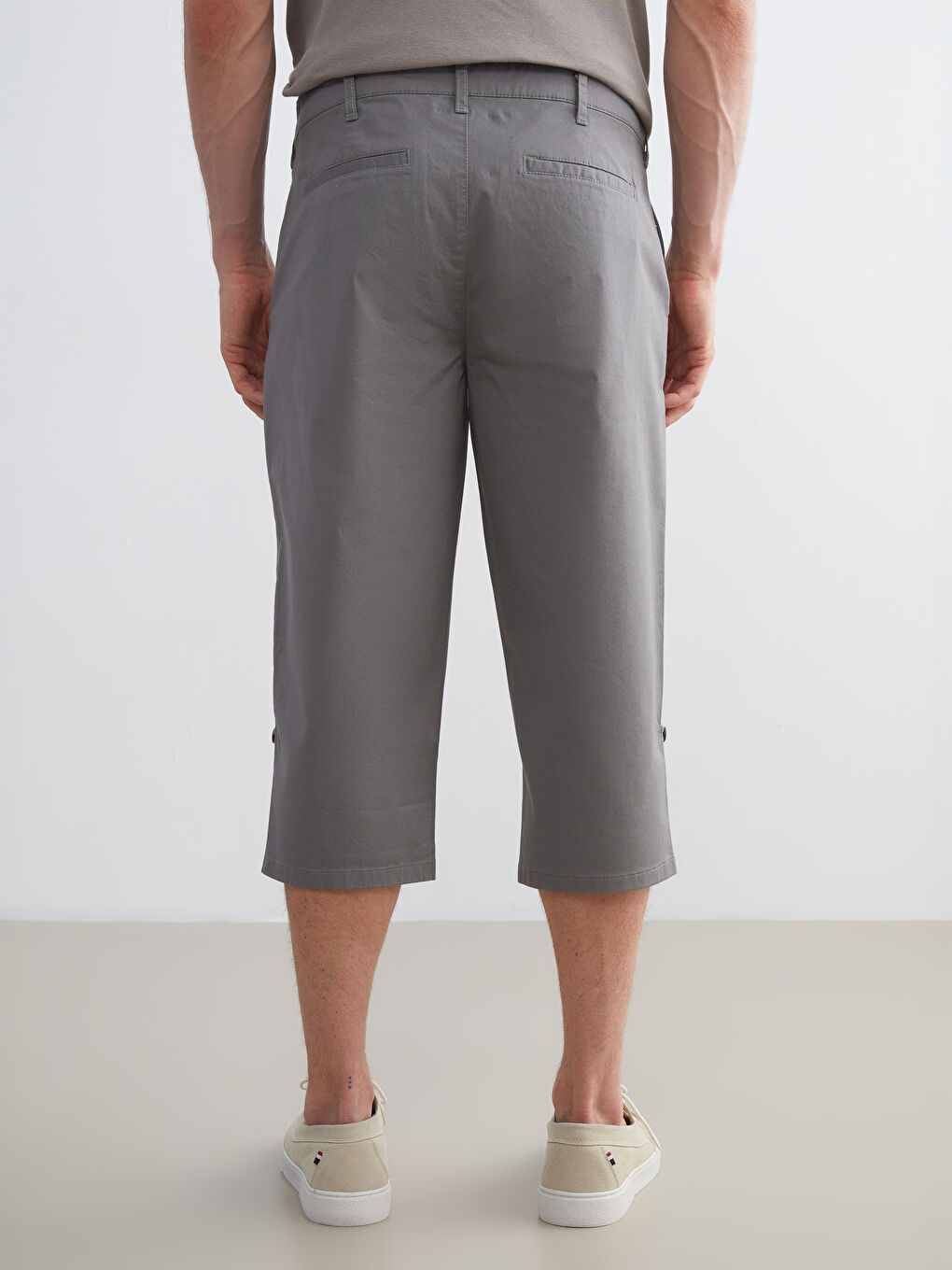 Haki Standart Kalıp Erkek Şort-3