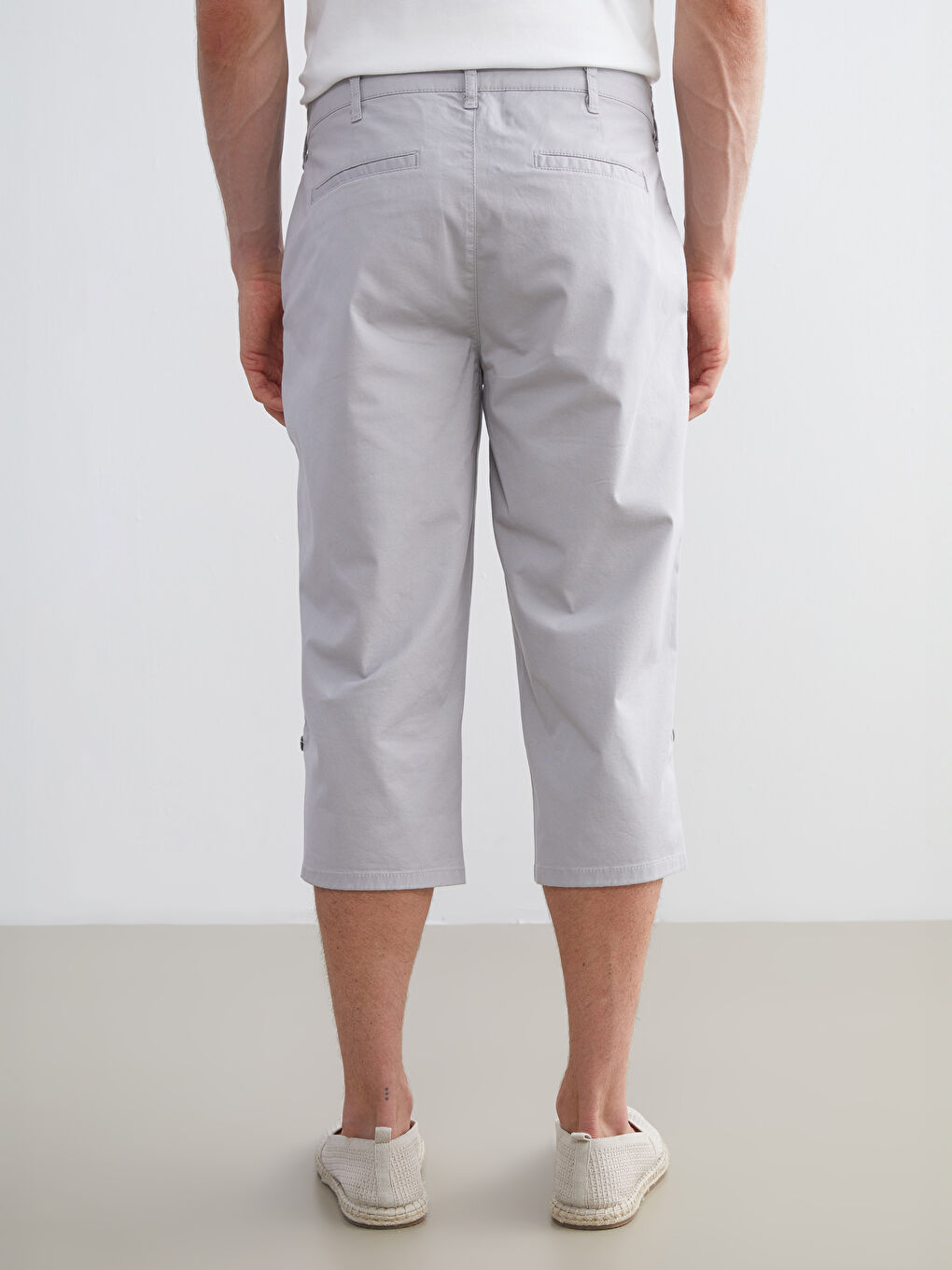 Gri Standart Kalıp Erkek Şort-3