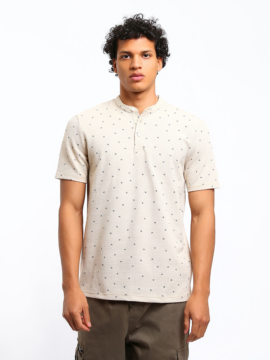 Grandad Collar Men's T-Shirt