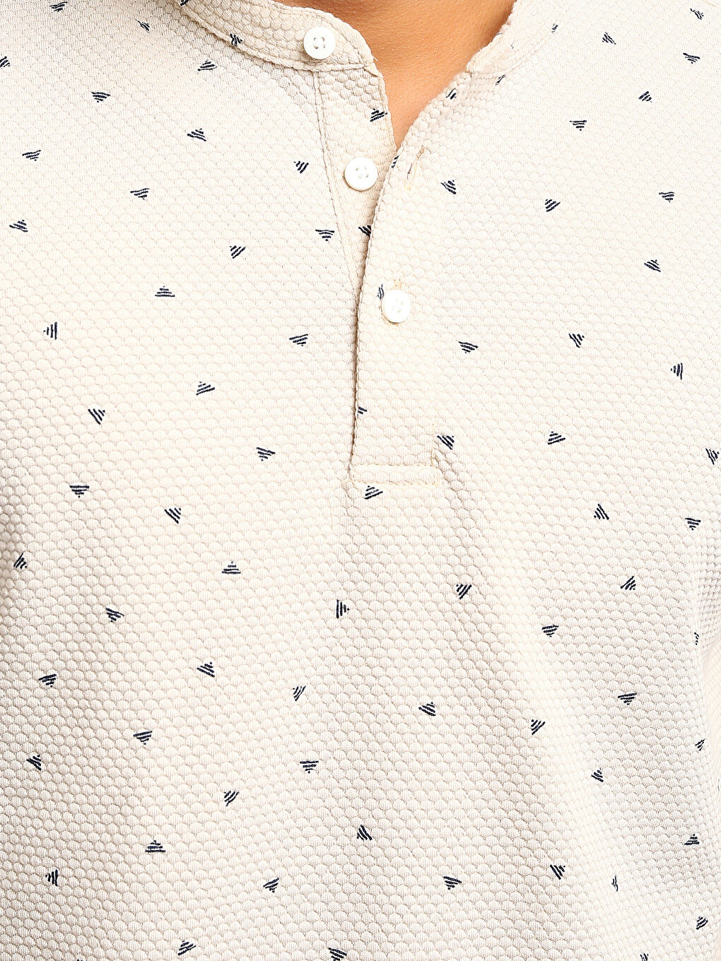 Grandad Collar Men's T-Shirt-2