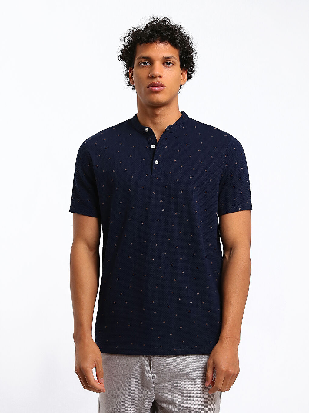 Grandad Collar Men's T-Shirt