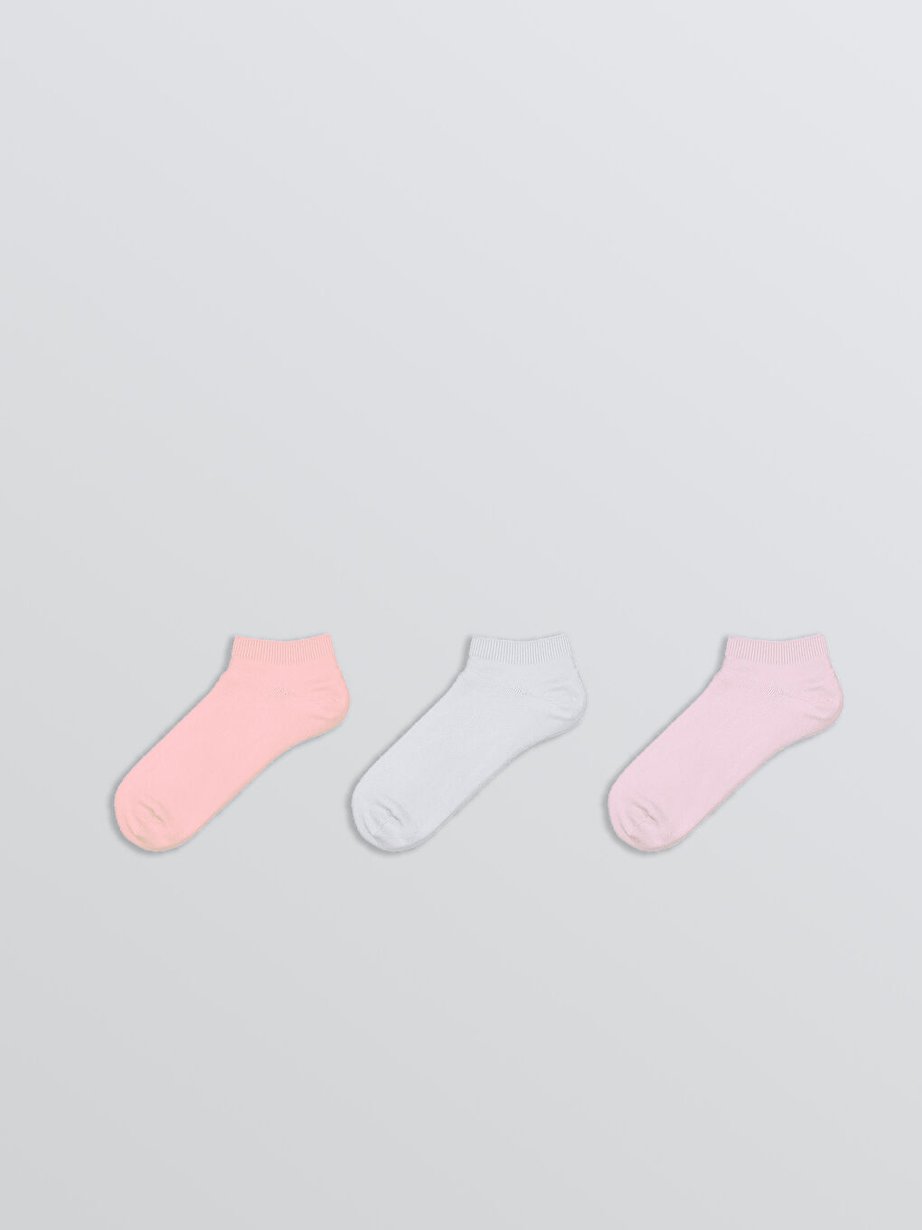 LCW ECO Women's Plain Trainer Socks 3-pack -S5SA24Z8-P8J