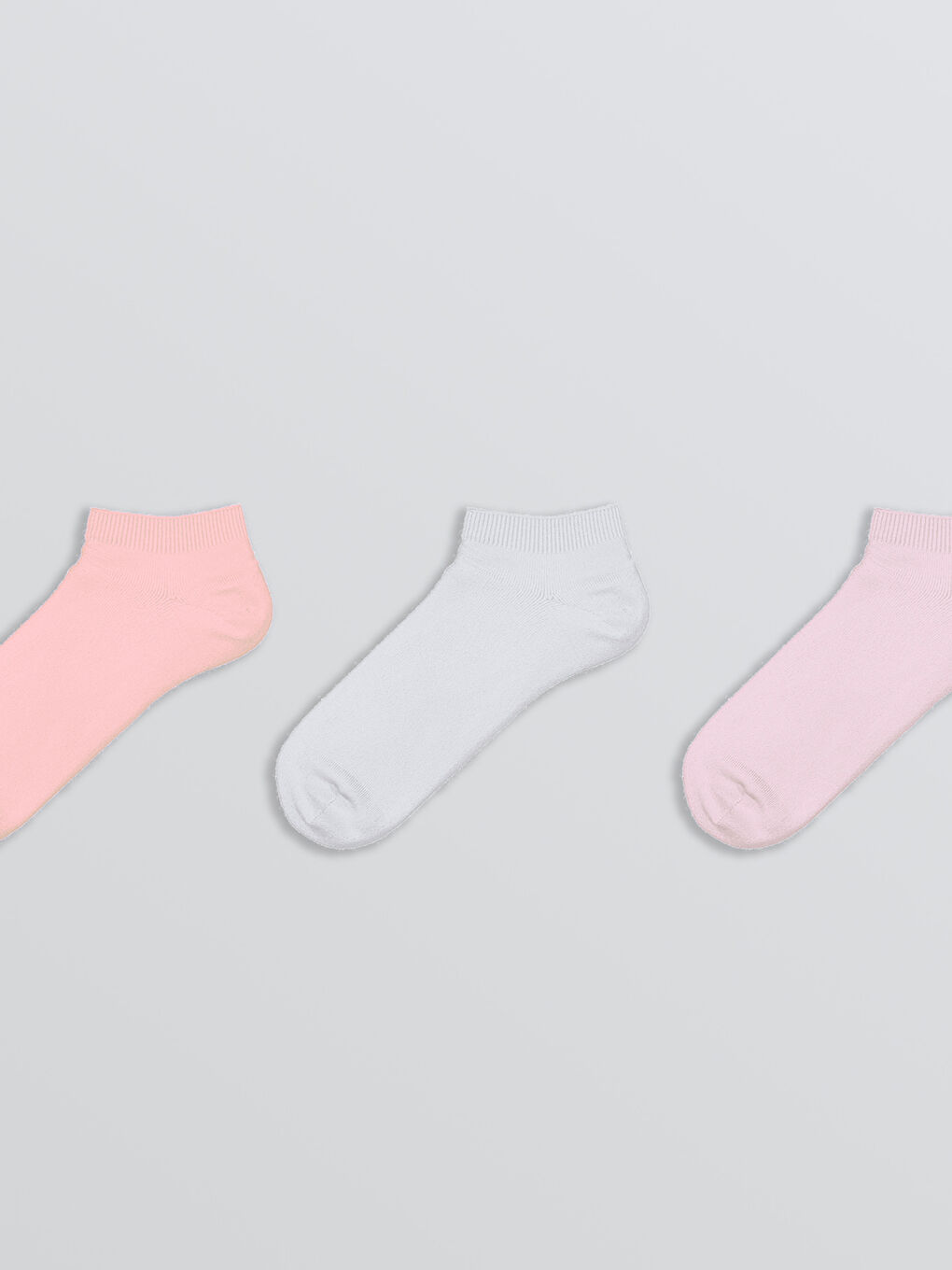 LCW ECO Women's Plain Trainer Socks 3-pack -S5SA24Z8-P8J