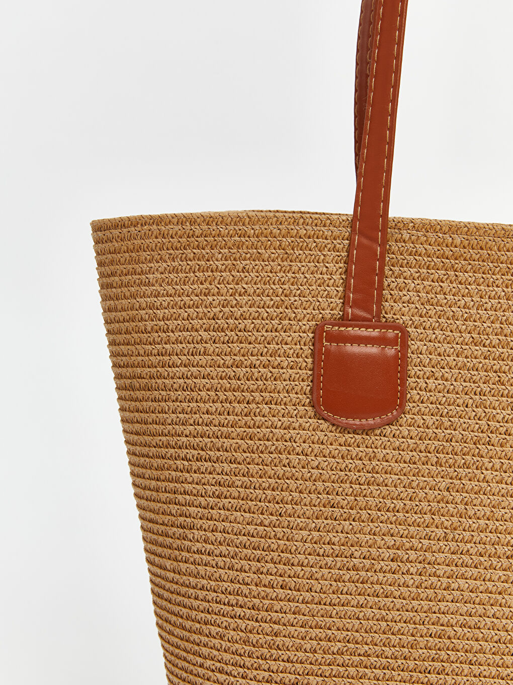 Bej Fermuarlı Kadın Omuz Çantası-2