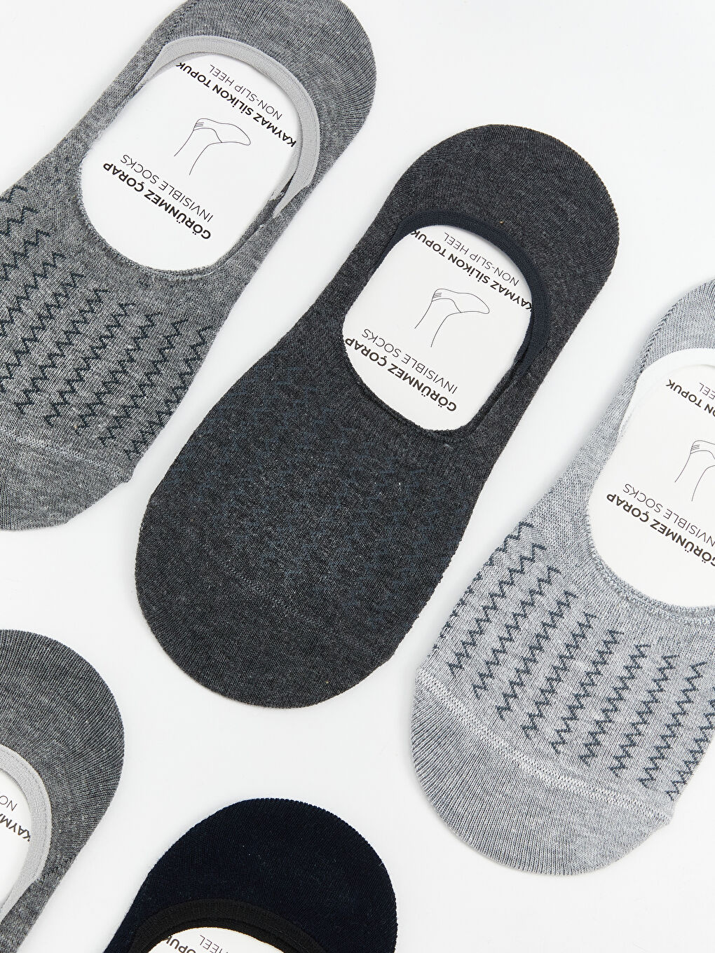 Karışık Desenli Erkek Babet Çorap 5'li-1