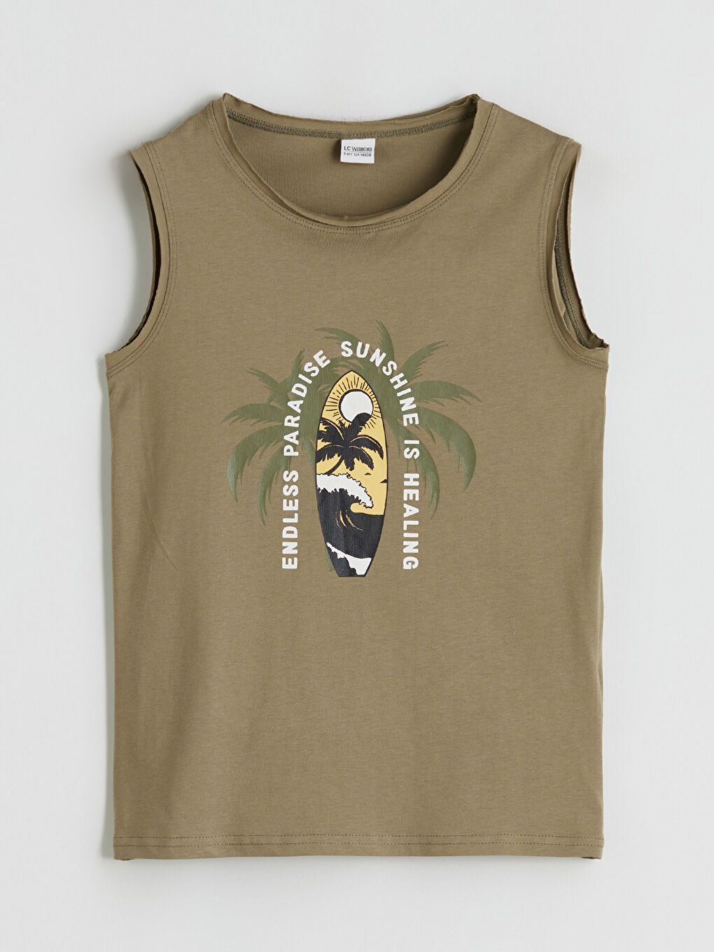 LCW Kids Crew Neck Printed Boys' Vest -S5SA64Z4-GW9