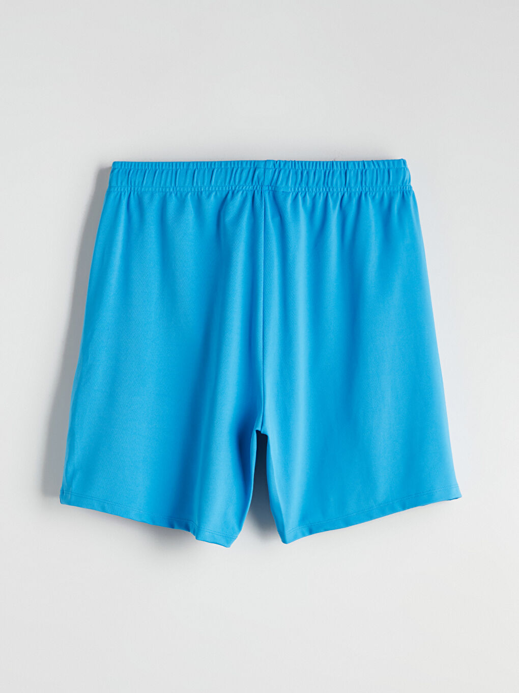 Mavi Standart Kalıp Beli Lastikli Erkek Şort-6