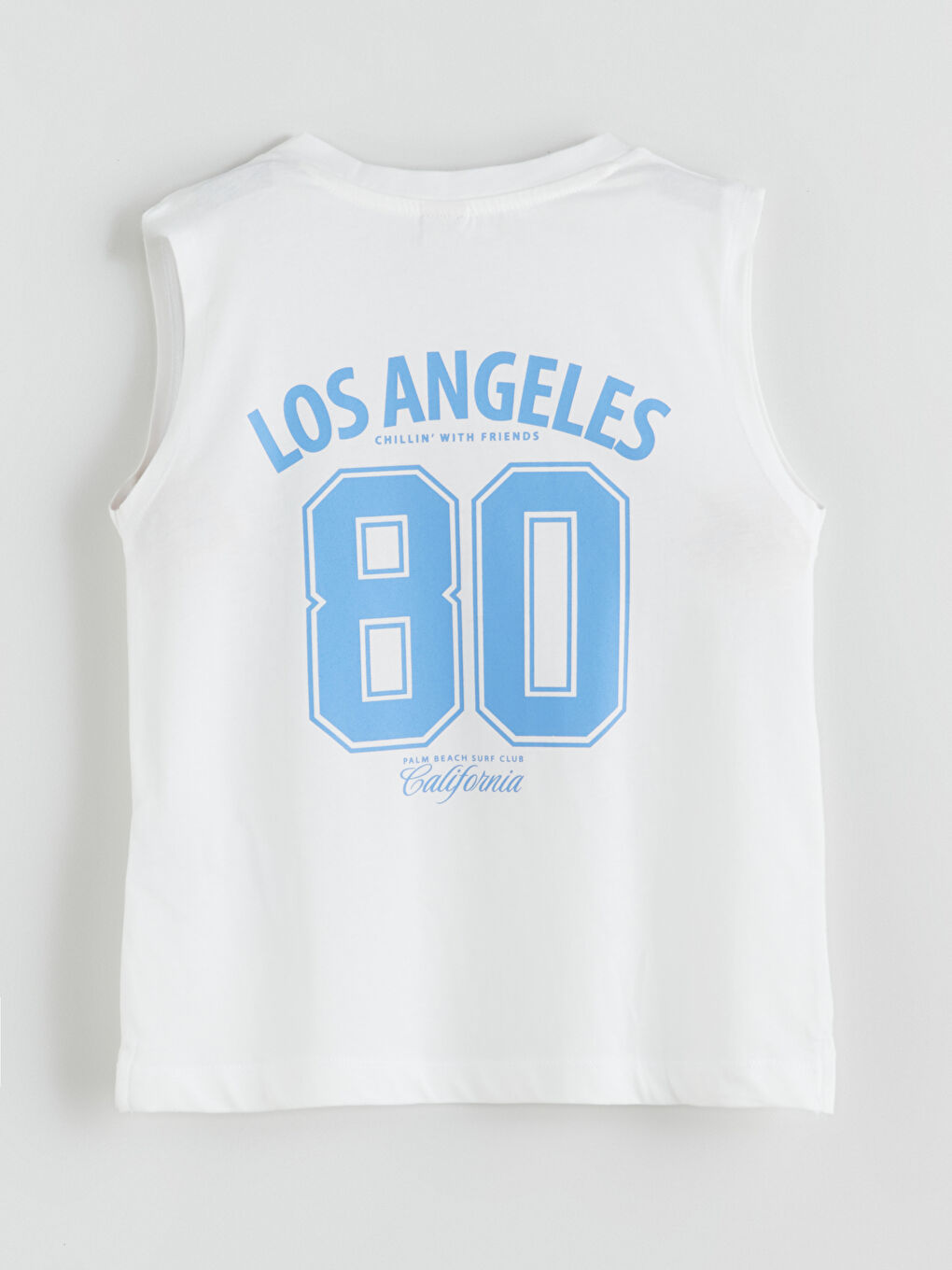 Ekru V Yaka Kız Çocuk Atlet-3