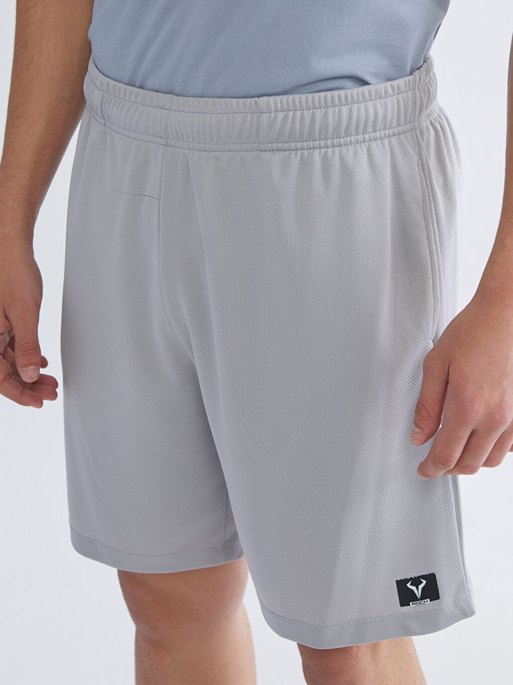 Gri Standart Kalıp Erkek Spor Şort-2