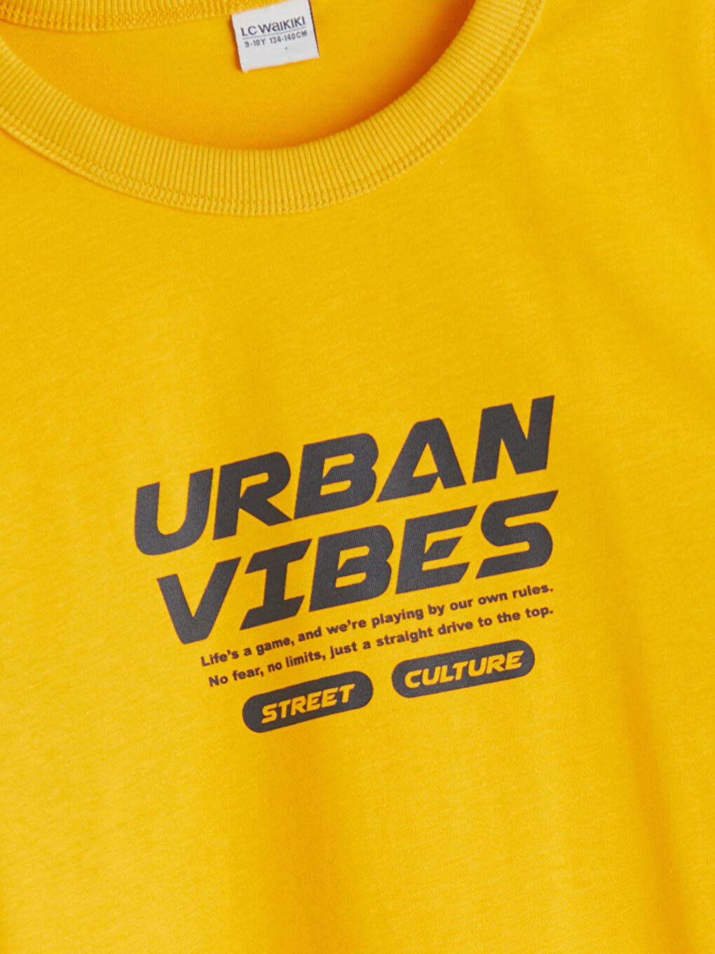 Sarı Bisiklet Yaka Baskılı Erkek Çocuk Atlet-1