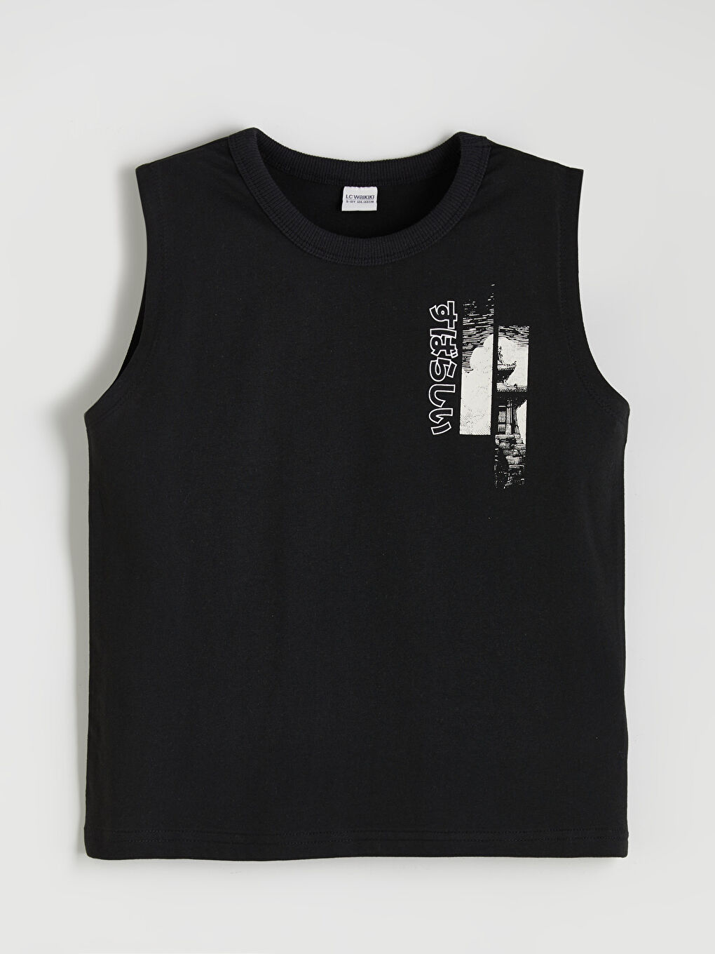LCW Kids Crew Neck Printed Boys' Vest -S5SA88Z4-CVL
