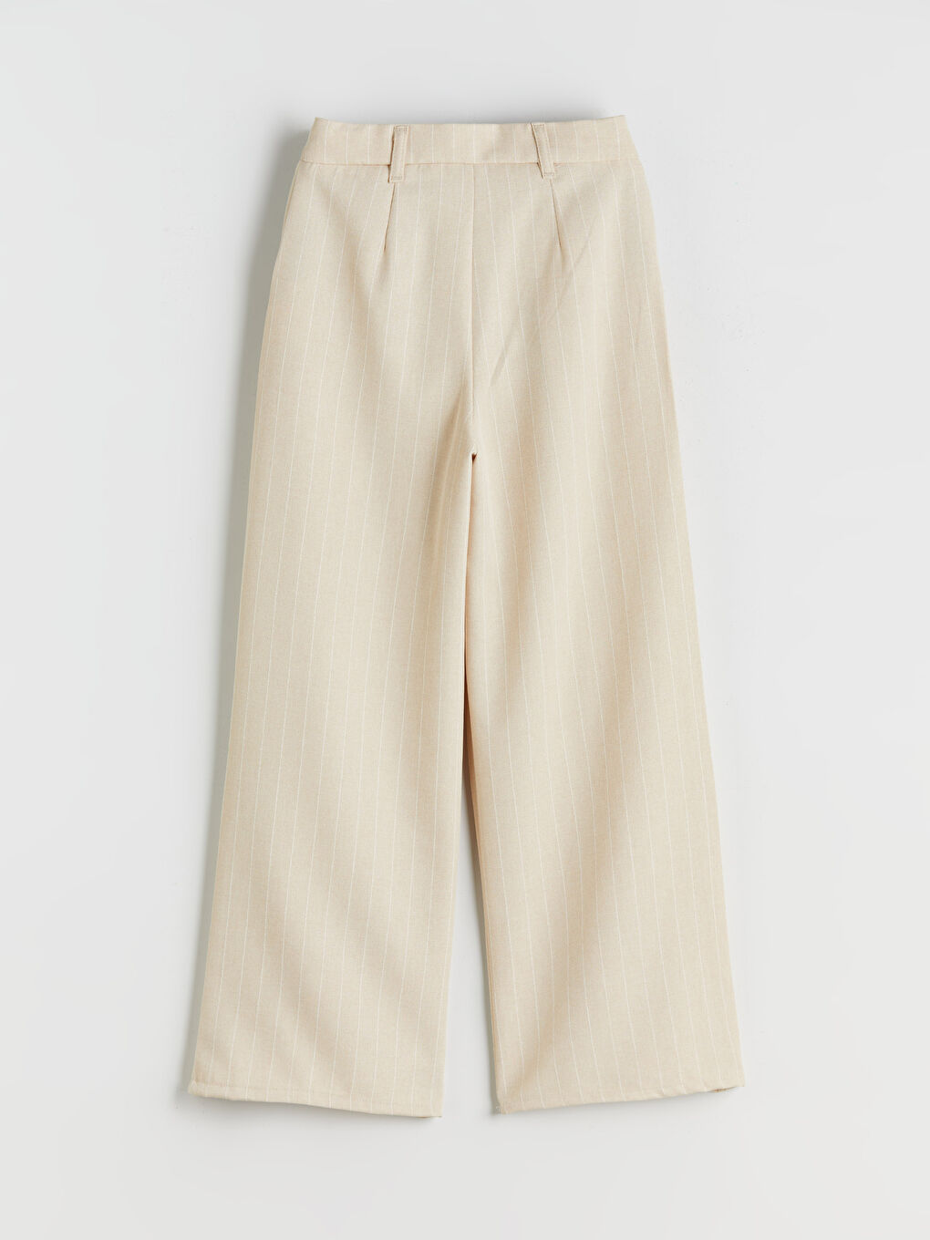 Sarı Wideleg Pileli Kız Çocuk Pantolon-1