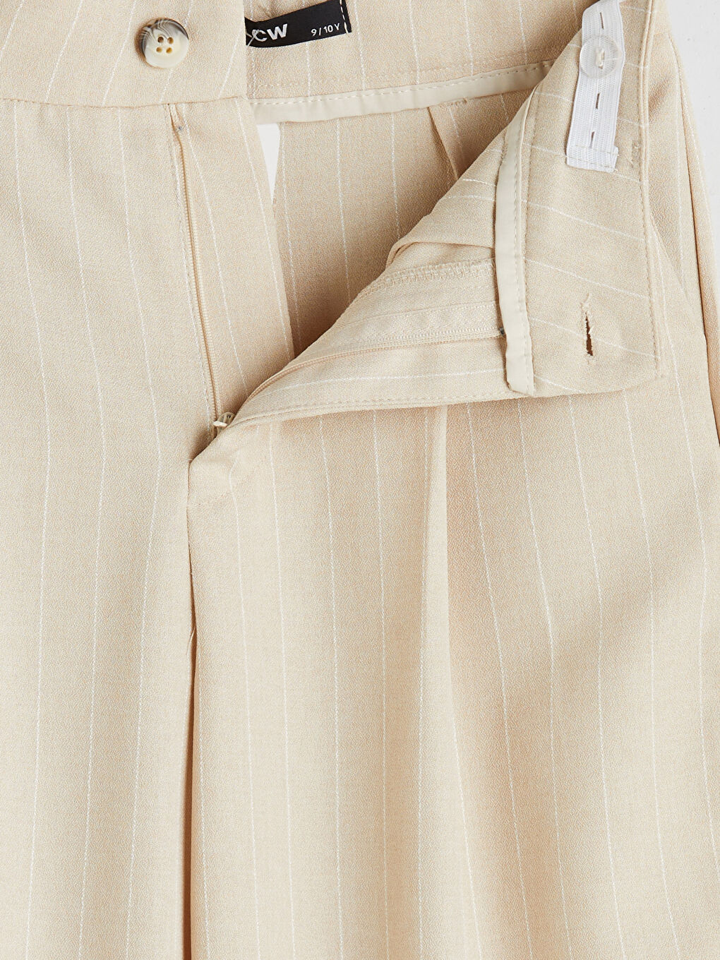 Sarı Wideleg Pileli Kız Çocuk Pantolon-3