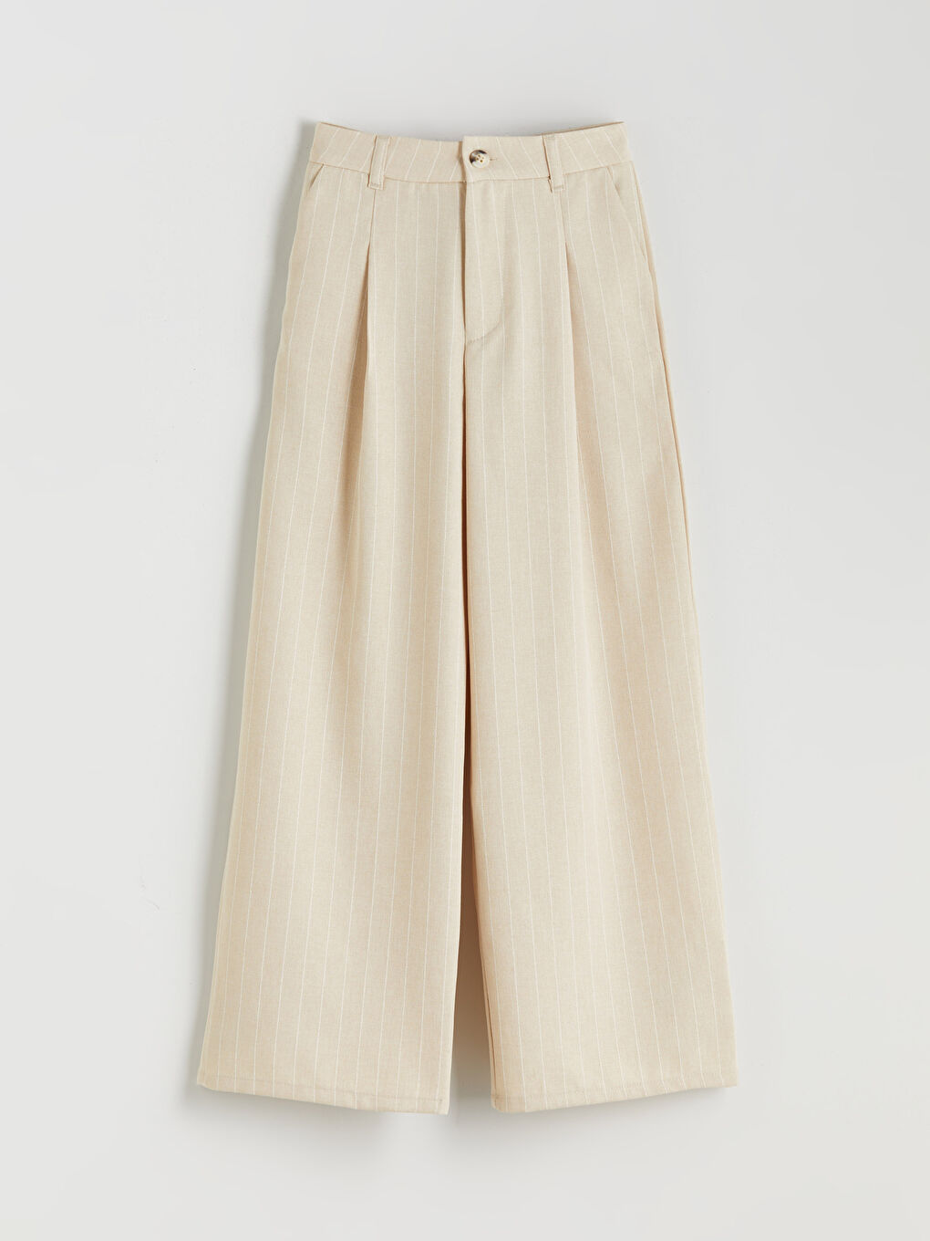 Yeşil Wideleg Pileli Kız Çocuk Pantolon