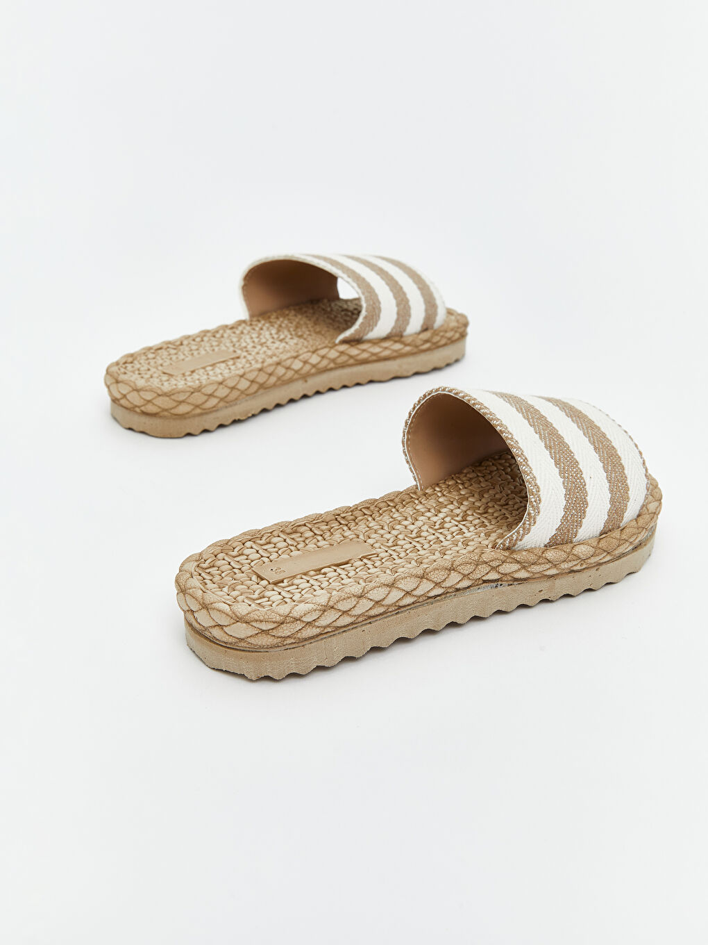 Karışık Hasır Tabanlı Kadın Terlik-4