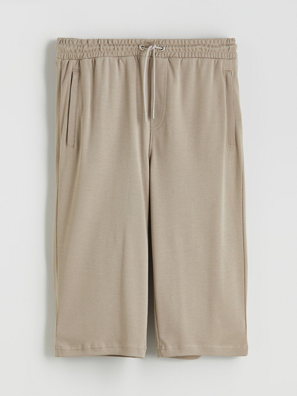 Bej Standart Kalıp Erkek Şort-4