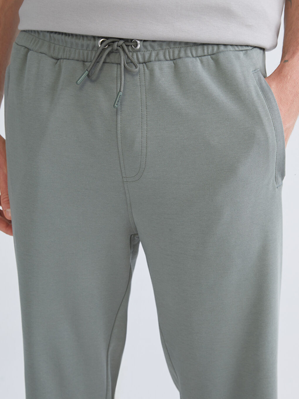 Haki Standart Kalıp Erkek Şort-2