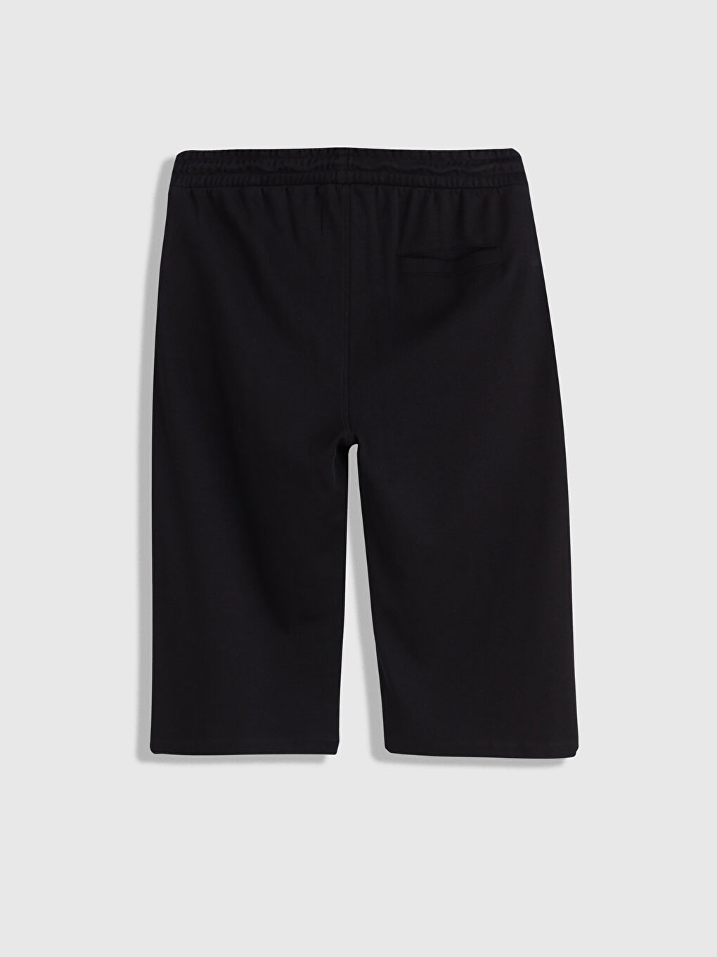 Siyah Standart Kalıp Erkek Şort-5