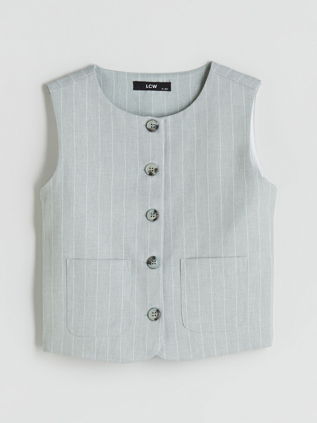 Yeşil Kız Çocuk Klasik Yelek