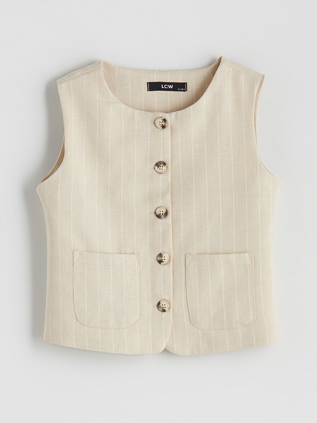 Sarı Kız Çocuk Klasik Yelek-2