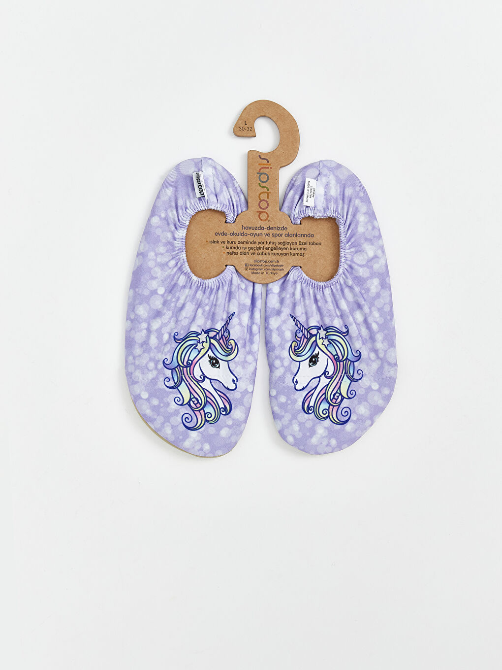 Lila Baskılı Kız Çocuk Deniz Ayakkabısı