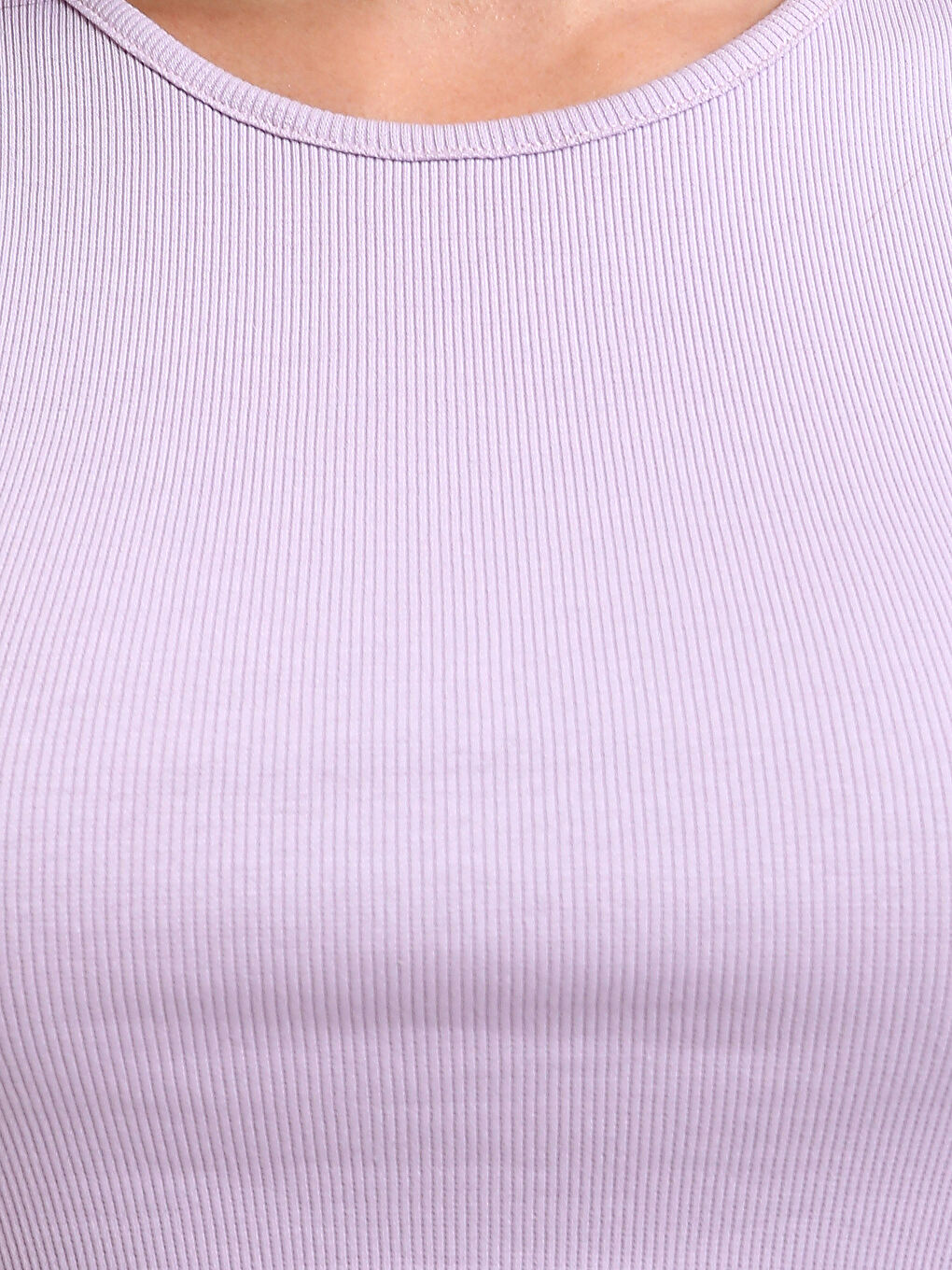 Crew Neck Textured Women's Crop Top-2